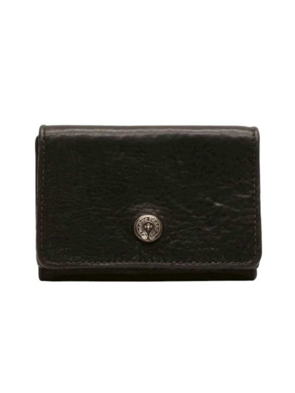 Chrome Hearts Open Wound Trifold Wallet Leather 925 Sterling Silver